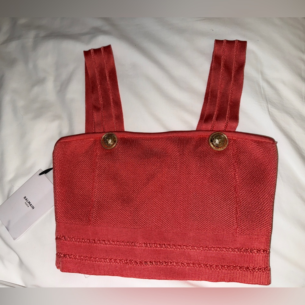 🧡 Balmain Crop Top Size XS - 2 - 34 NWT beautiful